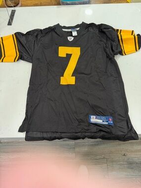 Reebok Black and Gold Ben Roethlisberger Football Jersey